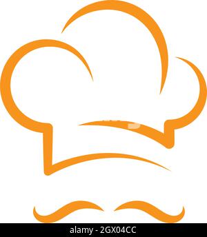 Hat Koch logo template Vector Illustration Stock Vektor