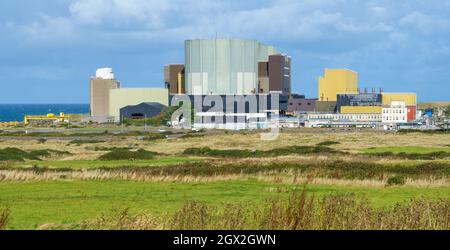 Standort Wylfa, Nuclear Decommissioning Authority, Magnox Ltd, Wales Stockfoto