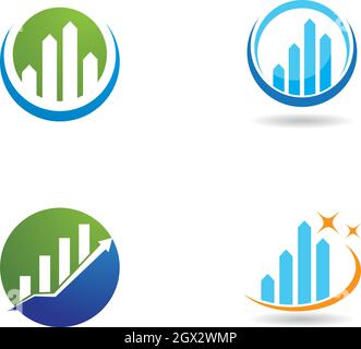 Business Finance professionelles Logo Vorlage Vektor icon Stock Vektor