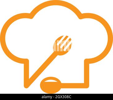 Hat Koch logo template Vector Illustration Stock Vektor