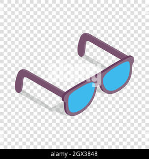 Sonnenbrille isometrische Symbol Stock Vektor