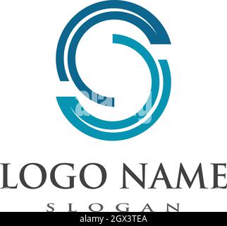 S Brief Business abstrakte Einheit Vektor-Logo Design-Vorlage Stock Vektor