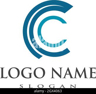 C Schreiben Business Corporate abstrakte Einheit vektor Logo Design Template Stock Vektor