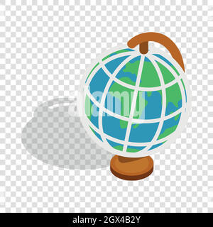 Erdkugel isometrische Symbol Stock Vektor