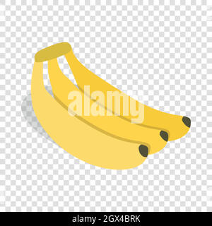 Banane isometrische Symbol Stock Vektor