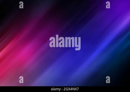 Weicher und unscharfer rosa, violetter und blauer Hintergrund. Abstrakter, lebhafter, mehrfarbiger Hintergrund. Bewegungsunschärfe. Speicherplatz kopieren. Stockfoto