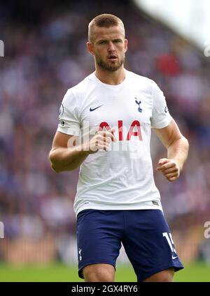 Aktenfoto vom 11-09-2021 von Tottenham Hotspur's Eric Dier in Aktion während des Spiels der Premier League im Selhurst Park, London. Ausgabedatum: Montag, 4. Oktober 2021. Stockfoto