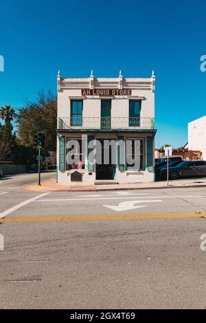 Das Ah Louis Store in San Luis Obispo, Kalifornien. Das Gebäude wurde 1885 erbaut und steht heute im National Register of Historic Places. Stockfoto