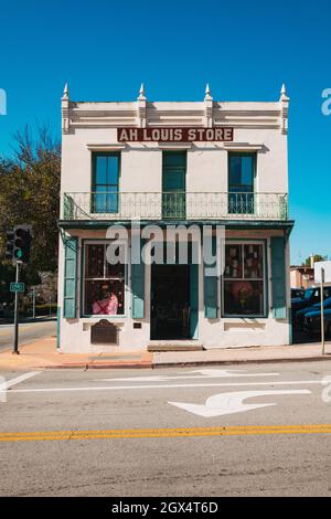 Das Ah Louis Store in San Luis Obispo, Kalifornien. Das Gebäude wurde 1885 erbaut und steht heute im National Register of Historic Places. Stockfoto