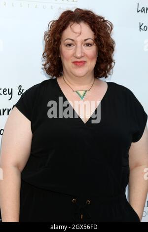 Brentwood, USA. Oktober 2021. Rebecca Metz bei der George Lopez Foundation 14. Celebrity Golf Classic Pre-Party im Baltaire Restaurant am 3. Oktober 2021 in Brentwood, CA (Foto von Katrina Jordan/Sipa USA) Quelle: SIPA USA/Alamy Live News Stockfoto