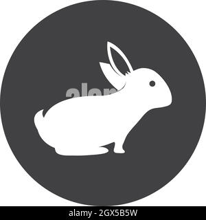 Abbildung des Vektor-Symbols für Rabbit-Logo-Vorlagen Stock Vektor