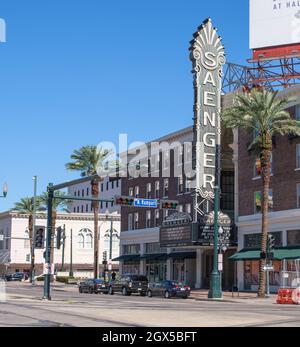 NEW ORLEANS, LA, USA - 26. SEPTEMBER 2021: Saenger Theatre auf der Canal Street Stockfoto