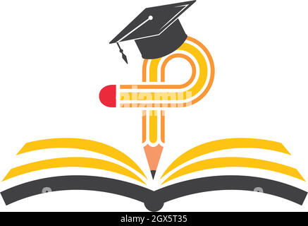 Bleistift Vektor Illustration Symbol und Logo der Bildung Stock Vektor