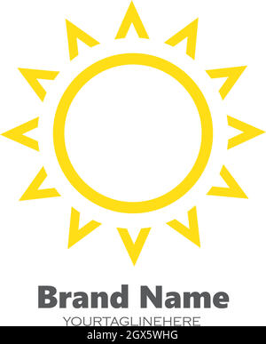 Vektorsymbol für das Sun-Logo Stock Vektor