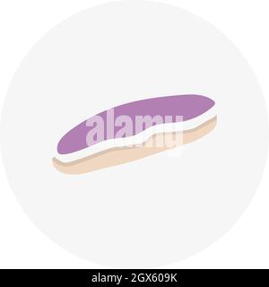 Handgezeichneter eclair. Vektordarstellung im Doodle-Stil. Gestaltungselement für Postkarten, Einladungen oder andere Grafik- und Webdesign. Stock Vektor