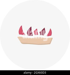 Handgezeichnetes Tartlet. Vektordarstellung im Doodle-Stil. Gestaltungselement für Postkarten, Einladungen oder andere Grafik- und Webdesign. Stock Vektor
