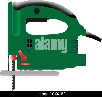 Elektrische Puzzle Reparatur Werkzeug Farbe Vektor Illustration isoliert Stock Vektor