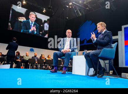 Manchester, Großbritannien. Oktober 2021. Grant Shappschats auf der Konferenz. Kredit: Mark Thomas/Alamy Live Nachrichten Stockfoto