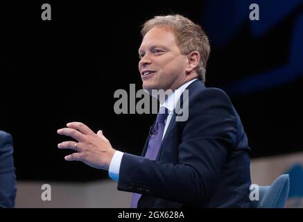 Manchester, Großbritannien. Oktober 2021. Grant Shappschats auf der Konferenz. Kredit: Mark Thomas/Alamy Live Nachrichten Stockfoto