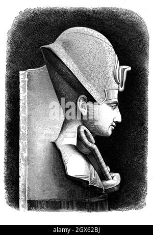 Ramses II-Porträt Stockfoto