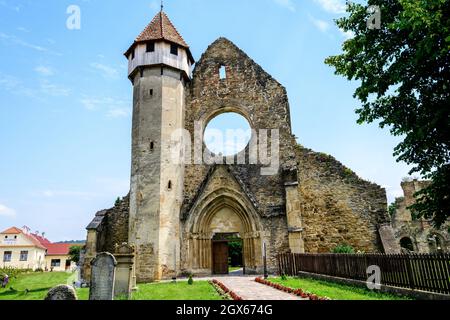 Die Ruinen des Zisterzienserklosters Carta (Benediktiner) (Manastirea cisterzienserkloster Carta) im Kreis Sibiu im südlichen Teil Siebenbürgens Stockfoto
