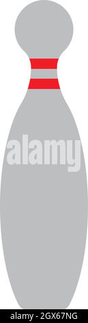 Bowling Pin Vektor Symbol Illustration Design Stock Vektor