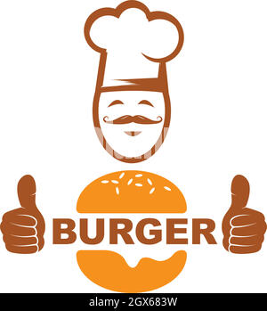 Burger Icon Vektorgrafik Design Stock Vektor