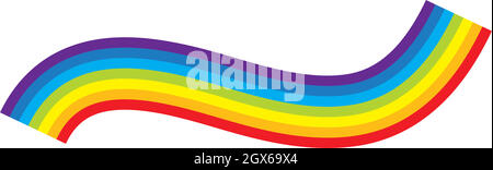 vektorvorlage für das rainbow-Logo-Symbol Stock Vektor