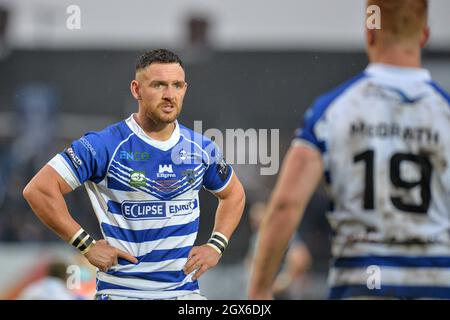 Featherstone, England - 2. Oktober 2021 - Zak McComb von Halifax Panthers während der Rugby League Betfred Championship, dem Halbfinale-Play-off, Featherstone Rovers vs Halifax Panthers im Millennium Stadium, Featherstone, UK Dean Williams Stockfoto
