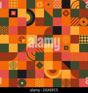 Ethnisches geometrisches Muster, geometrischer Hintergrund. Stock Vektor