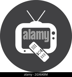 Vektorgrafik für Remote-tv-Symbole Stock Vektor