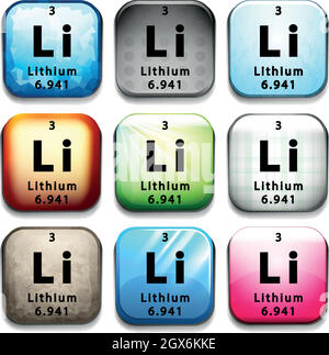 Lithium Stock Vektor