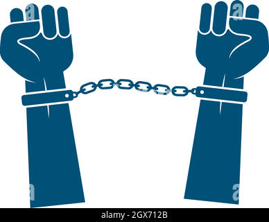 Handgeschufftes Vektorsymbol-Design Stock Vektor