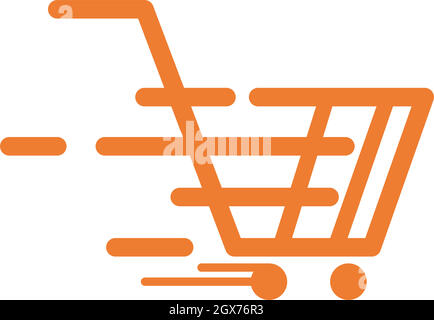 Design mit Vektorgrafik für den Warenkorb Stock Vektor