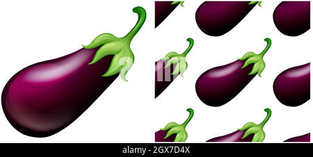 Nahtloses Muster isoliert auf Weiß Stock Vektor