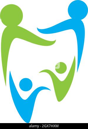 Zahnmedizinische logo Template Vector Illustration Icon Design Stock Vektor