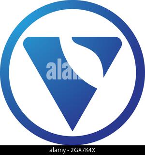 V Schreiben Logo Business Template Vektor icon Stock Vektor