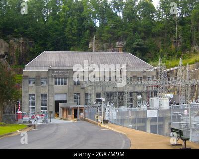 Alabama Power Company in Cullman, Alabama, betreibt den Lewis Smith Damm. Stockfoto