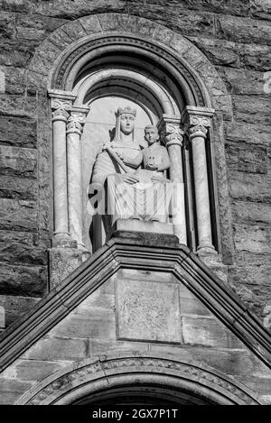 Statue der Dame von Einsiedeln - Erzabtei St. Meinrad - Indiana Stockfoto