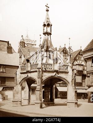 Geflügelkreuz, Salisbury, viktorianische Zeit Stockfoto