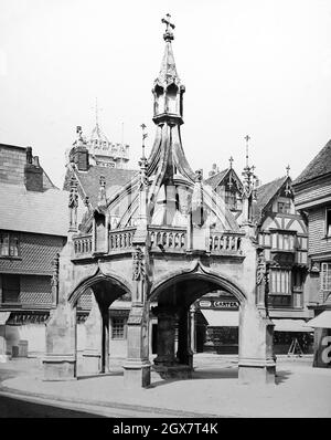 Geflügelkreuz, Salisbury, viktorianische Zeit Stockfoto