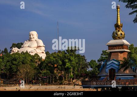 Sam Mountain im Mekong Delta. Stockfoto