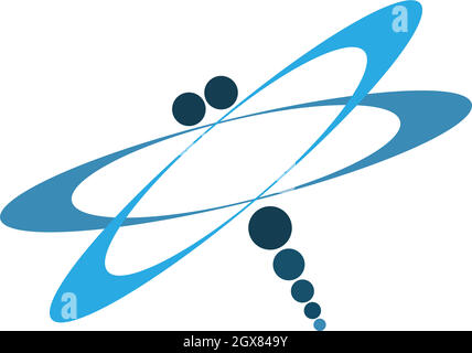 Abbildung der Vorlage für das Design des Symbols für das Logo von „lione“ Stock Vektor
