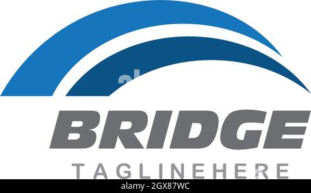 Brücke Logo Vorlage Vektor icon Abbildung design Stock Vektor