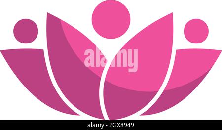 Beauty Vektor Lotus Blumen Logo Vorlage Symbol Stock Vektor