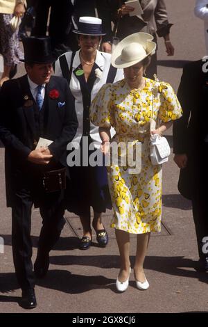 Prinzessin Anne bei Royal Ascot. Stockfoto