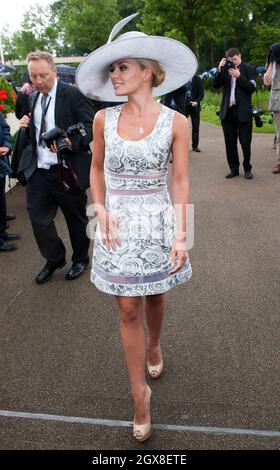 Katherine Jenkins nimmt am 21. Juni 2012 am Ladies Day im Royal Ascot Teil. Stockfoto