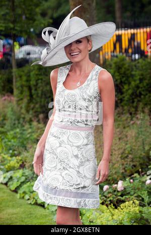 Katherine Jenkins nimmt am 21. Juni 2012 am Ladies Day im Royal Ascot Teil. Stockfoto