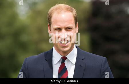 Prinz William, Herzog von Cambridge, besucht am 16. Juli 2014 den war Memorial Park in Coventry. Stockfoto