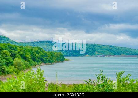 Chubetsu Lake Damm (Hokkaido Kamikawa-gun). Aufnahmeort: Hokkaido Stockfoto